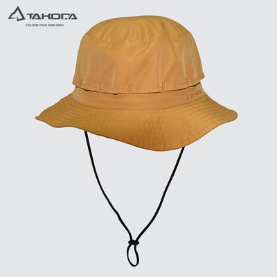TAKODA Wiyaka 防潑水可收納漁夫帽 暖橘色/森林綠/黑色5