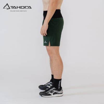 TAKODA Opo 多口袋機能跑褲 男女共版 森林綠2