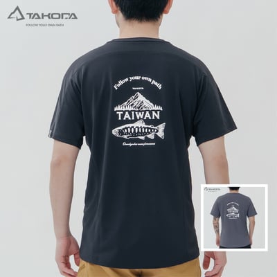 TAKODA Ogle 環保機能短袖印花系列- 台灣櫻鱒 男款 兩色1