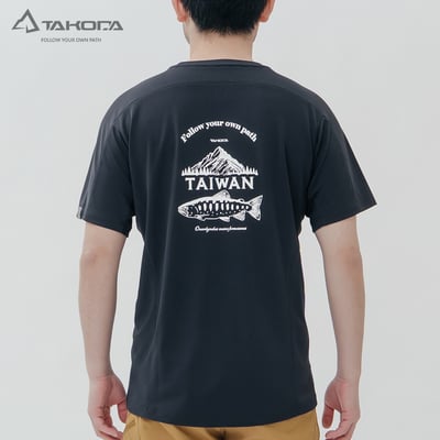 TAKODA Ogle 環保機能短袖印花系列- 台灣櫻鱒 男款 兩色5
