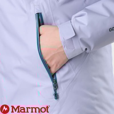 Marmot-W Solaris Jacket連帽GORE-TEX®防水透氣化纖保暖外套/磚紅7