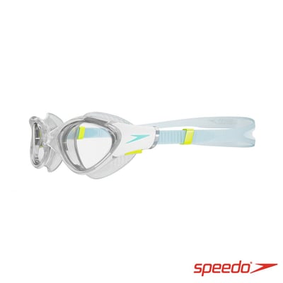 Speedo 女性 運動泳鏡 Biofuse2.0 白/藍 【小臉型適用】3