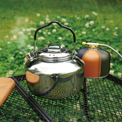 戶外野營燒水壺 304不鏽鋼0.8L、1L、1.5L  野外餐具 戶外水壺 登山炊具 附收納袋14