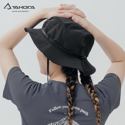 TAKODA Wiyaka 防潑水可收納漁夫帽 暖橘色/森林綠/黑色9