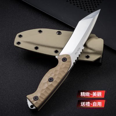 泰坦高硬度多功能户外野炊求生刀 重型加厚款 潛水刀 野營刀8