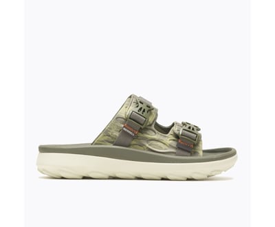 Merrell Hut Ultra Wrap 雙色迷彩 舒緩拖鞋 可調節 多色11