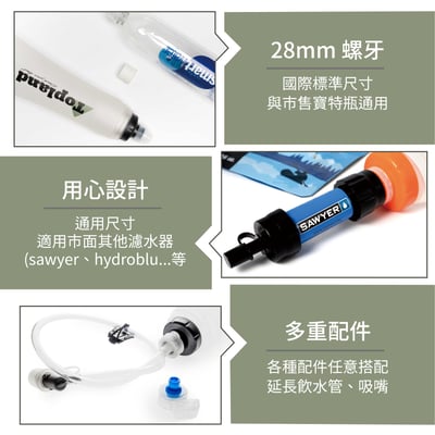 Topland 行動濾水器 1000ml、2000ml、3000ml（基本款升級大全配）10