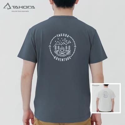 TAKODA Tipi 男純棉短袖印花系列-露營去 男款 兩色1