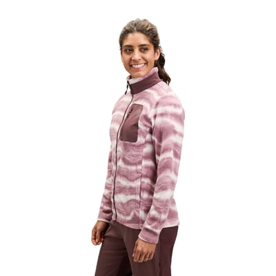 【Black Diamond】 W's Rift Full-Zip Fleece Jacket 女款刷毛保暖上衣 易洗 快乾 透氣 舒適 玫瑰岩3