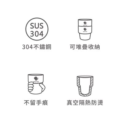 WILD YAK 野氂牛真空斷熱不鏽鋼杯 300ml5