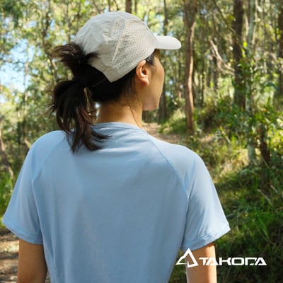 TAKODA Wi 環保機能輕量速乾圓領短袖 女款 淺藍/粉紫4
