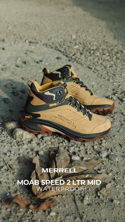 MERRELL MOAB SPEED 2 LTR MID WATERPROOF 男 中筒登山鞋 土黃色 (038425)17