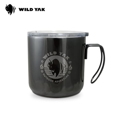 WILD YAK 北歐復古風-野氂牛真空斷熱不鏽鋼杯 380ml 雷雕版 三色可選5