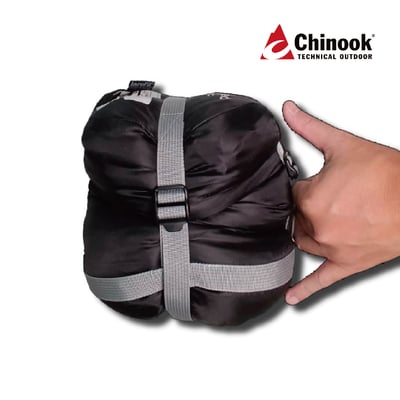 Chinook Open Palm 全開 掌中寶睡袋 中空棉 科技棉 露營 旅行 健行 可機洗 石磨黑/軍綠5