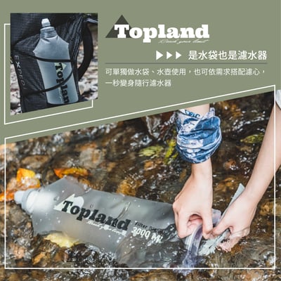Topland 行動濾水器 1000ml、2000ml、3000ml（基本款升級大全配）8