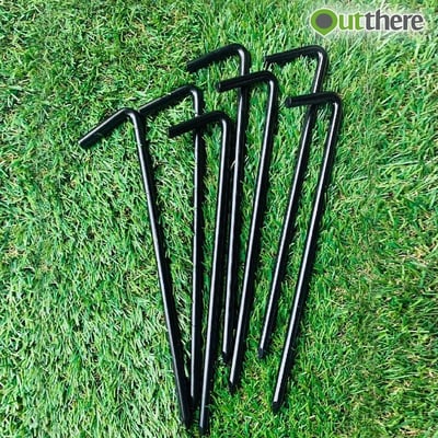 大黑釘｜草地、碎石營地｜超高CP值常備營釘(附贈簡易釘袋)｜10入/組2