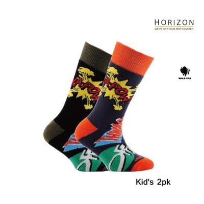 英國Horizon Outdoor Kid's 2pk Socks 兒童戶外健走保暖襪 2入裝3