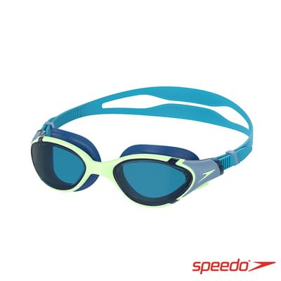 Speedo 成人 運動泳鏡 Biofuse2.0 鈷藍/淡綠1