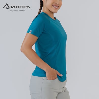 TAKODA Wi 環保機能輕量速乾短袖上衣 女款 多色3