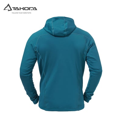 TAKODA  Skan 中層刷毛連帽外套 男款 黑色/暗岩藍 兩色5