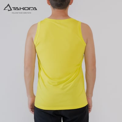 TAKODA Wi 環保機能速乾無袖背心 男款 黑/橙紅/黃 三色6