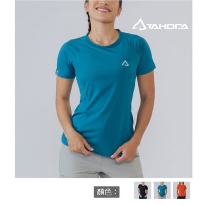 TAKODA Wi 環保機能輕量速乾短袖上衣 女款 多色1