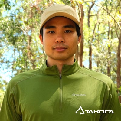 TAKODA Wiyaka 戶外透氣休閒跑帽 駝色/灰色3