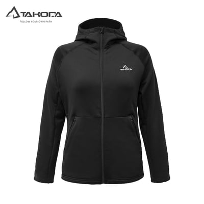 TAKODA  Skan 中層刷毛連帽外套 女款 暗岩藍/黑 兩色5