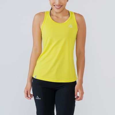 TAKODA Wi 環保機能速乾無袖背心 女款 橙紅/黑/黃 三色10