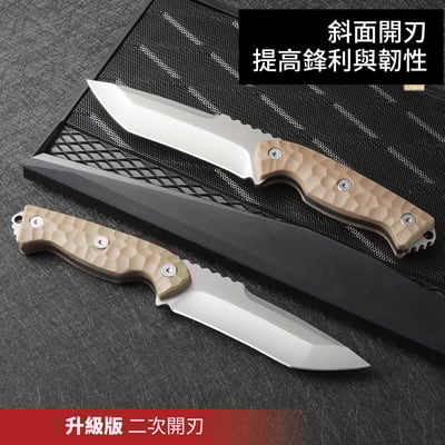 【二次開刃】登峰高硬度多功能户外求生刀 潛水刀 野營刀8