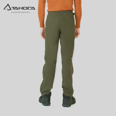 TAKODA 抗撕裂防風防潑登山長褲 男款 黑色/橄綠9