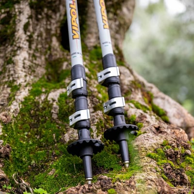 VIPOLE Trekker Violet鋁合金雙快調登山杖 果綠 /7075鋁合金/義大利製造/雙系統快扣+旋鈕/維修保固12