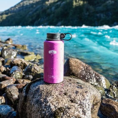 美國GSI-輕量不鏽鋼真空保溫瓶 1.0L(提環)/304不鏽鋼/輕量369g/保溫/多色可選/NEW21