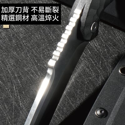 【二次開刃】登峰高硬度多功能户外求生刀 潛水刀 野營刀6