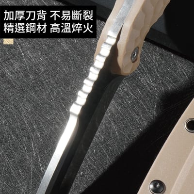 【二次開刃】登峰高硬度多功能户外求生刀 潛水刀 野營刀10
