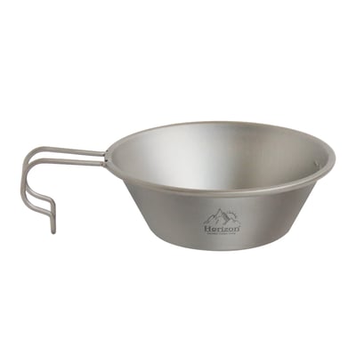 Horizon 天際線 純鈦野營雪拉碗 (300ml/450ml)│雪拉杯│露營碗│握柄牢固不彎折不燙手｜登山野營純鈦餐具│好物嚴選2