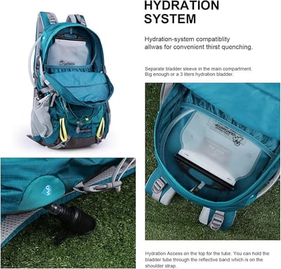 MOUNTAINTOP Unisex Backpack 40L 健行背包 附防雨罩 四色可選13