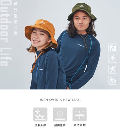 TAKODA 防潑水可收納漁夫帽 多色可選5