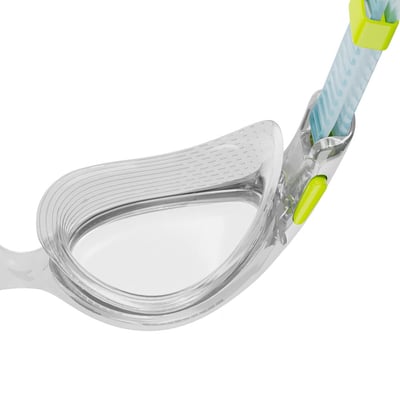 Speedo 女性 運動泳鏡 Biofuse2.0 白/藍 【小臉型適用】5