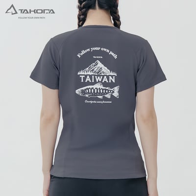 TAKODA Ogle 環保機能短袖印花系列- 台灣櫻鱒 女款 兩色9