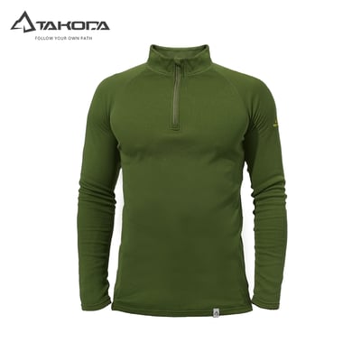 TAKODA Maka 套頭拉鍊刷毛保暖衣 男款 軍綠/黑色 兩色15