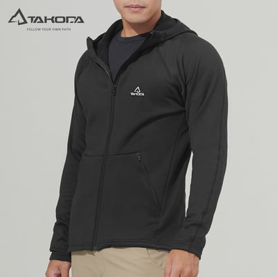 TAKODA  Skan 中層刷毛連帽外套 男款 黑色/暗岩藍 兩色10