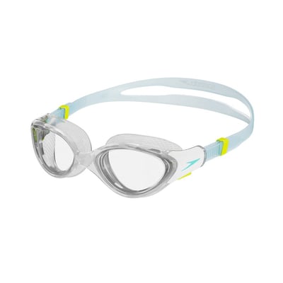Speedo 女性 運動泳鏡 Biofuse2.0 白/藍 【小臉型適用】2