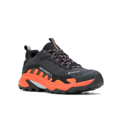 Merrell MOAB SPEED 2 GORE-TEX® 男款 防水登山鞋 黑橘色 (038393)2