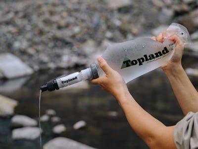 Topland 外接式行動濾水器 / 濾水器逆沖套件 新版設計 適用市面28mm口徑水袋 NEW10