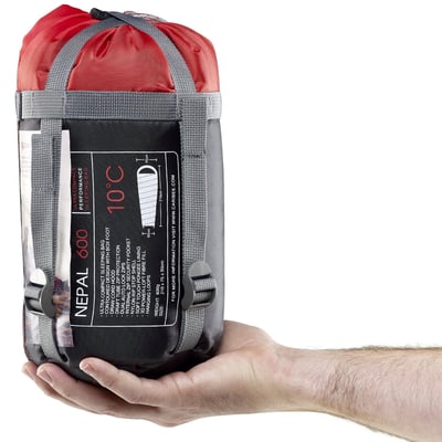 CARIBEE Nepal 600 / 1000 壓縮型睡袋/3D Power-loft中空纖維/PFC FREE環保友善環境/旅遊/露營/公司貨5