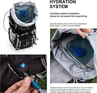 Mountaintop- 70L 輕量透氣可調整式登山包 雙色13