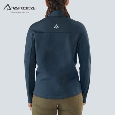 TAKODA Skan 厚版彈性刷毛套頭保暖衣 女款 兩色8