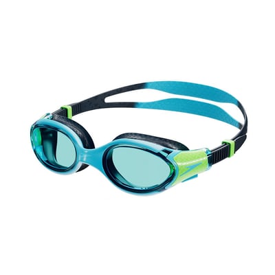 Speedo 兒童 運動泳鏡 Biofuse 2.0 超音速藍/螢光綠2