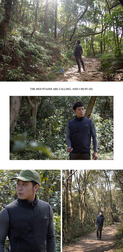 TAKODA  Okaga 輕量防風科技保溫棉登山背心 男款 橄藍綠/黑色 兩色19